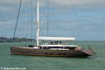 ID 8266 OHANA - newly launched on 28 October 2012, the stunning 50m flybridge sloop takes to the waters of Auckland's Waitemata Harbour after having just completed stepping her 63.1m mast while alongside at...