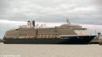 ID 8291 OOSTERDAM (2003/82305grt/10965dwt/IMO 9221281) - makes her maiden call at Auckland, New Zealand arriving on another grey spring dawn. She is the second of Holland America's Vista-class ships, sister...