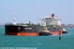 ID 10008 OCEAN QUEEN (2008/62863grt/108953dwt/IMO 9368223) inbound at Geelong, Victoria, Australia. Owned and managed by Ocean Tankers of Singapore.