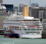 ID 7742 ORIANA (1995/69153grt/IMO 9050137. Renamed PIANO LAND in 2019) berthed in Auckland, New Zealand with her newly fitted sponson clearly visible.
The ship apparently now suffers from vibration issues in...