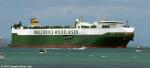 ID 8366 PARSIFAL (2011/75251grt/43878dwt/IMO 9515395) - Wallenius Wilhelmsen's Series 5 PCTC (pure car and truck carrier) inbound from Tahiti, rounds North Head as she makes her second visit to Auckland, NZ.