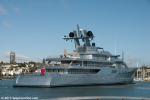 ID 9157 PACIFIC (2010/2959grt) - built by Lurssen Yachts of Germany, the 85.2m superyacht arrives in Auckland, New Zealand for her maiden call. Inbound from Sydney, Australia, the Cayman Islands-registered,...