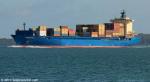 ID 9894 PRIMAVERA (2008/36087grt/42594dwt/IMO 9372860, ex-CSAV RUNGUE) rounding North Head inbound to Auckland from Tauranga. She is owned and managed by Maritime Gesellschaft of Elsfleth, Germany.