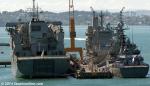 ID 9448 ROKS WONSAN (MLS 560/3300 tons displacement) - a Korean Navy Wonsan-class minelayer berthed at the Royal New Zealand Navy base in Devonport, Auckland. She joins the Australian minesweepers HMAS...