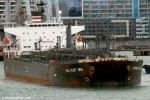ID 8397 SCARLET IBIS (2004/30411grt/46719dwt/IMO 9273832) berthing at Auckland's Bledisloe Wharf. 