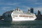 ID 8735 SEA PRINCESS (1998/77499grt/IMO 9150913, ex-ADONIA. Renamed CHARMING) sailing from Auckland, New Zealand bound for Tauranga in the Bay of Plenty.