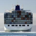 ID 9559 SAFMARINE NOMAZWE (2004/50657grt/62994dwt/IMO 9294381) off Sorrento, inbound to Melbourne, Australia.