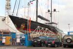 ID 10772 SEAHAWK (2013/494tons) - seen here on the Titan Marine slips at St. Mary's Bay, Auckland. Built in 2013 by Perini Navi, SEAHAWK measures 60m (197