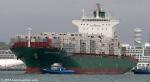 ID 10213 SINGAPORE BRIDGE (2002/39941grt/50953dwt/IMO 9224348, ex-SC ROTTERDAM, CSCL ROTTERDAM) departs from Auckland following a very brief 3hr bunkering stop-over en-route to Tauranga from Singapore. Owned...