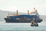 ID 11749 SOUTHERN LILY ((2006/9725grt/IMO 9296339, ex-FORUM FIJI, ex-KOTA RIA) - Pacific International Line's regular caller arriving into harbour from Pago Pago as the last remnants of fog disappears and the...