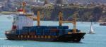 ID 11528 SOUTHERN MOANA (2008/9725grt/12985dwt/IMO 9359674, ex-FORUM PACIFIC, SOUTHERN TRADER, CAPITAINE TASMAN, SOUTHERN LILY, KOTA RAHMAT) - sails from Auckland bound for Noumea. Owned and managed by Pacific...