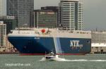 ID 11850 SPICA LEADER (2012/41886grt/14378dwt/IMO 9536909) - a maiden caller at the port of Auckland and winner of the NYK Car Carrier of the Year 2017 (for demonstrating excellence in maintaining safe...