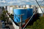 ID 7930 TANK FARM, WYNYARD WHARF, AUCKLAND - Commonly referred to as the tank farm, this shoreside petrochemical facility in Auckland is due for demolition as part of the redevelopment of the city's...