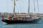 ID 11680 The superyacht THALIA, formerly owned by Russian billionaire Mikhail Khimich but now understood to be in British ownership.  
THALIA (1994/294grt/48.42m/159') - a steel and aluminium ketch designed...