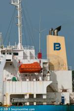ID 10053 TAMPA BAY (2007/17979grt/29671dwt/IMO 9325104) - funnel colours of Pacific Basin Shipping of Hong Kong.