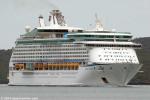 ID 9865 VOYAGER OF THE SEAS (1999/137276grt/IMO 9161716) arriving Auckland this morning from Sydney. One of the largest cruise ships to sail NZ waters, she sailed again later the same day for the port of...