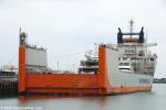 ID 10305 YACHT EXPRESS (2007/17951grt/12500dwt/IMO 9346029) a semi-submersible heavy load carrier operated by Spliethoff's of Amsterdam, prepares for discharge after arriving in Auckland from Sydney,...