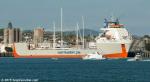 ID 9939 YACHT EXPRESS (2007/17951grt/12500dwt/IMO 9346029) a semi-submersible heavy load carrier operated by Spliethoff's of Amsterdam, prepares for sailing from Auckland bound for Golfito, Costa Rica. She...