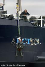 ID 13164 ARCTIC P (1969/IMO 6926024, ex-ARCTIC) - alongside in Auckland for some months, undergoing refurbishment.