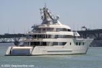 ID 13197 The superyacht BLISS returns to Auckland's Silo Marina following sea trials in the Hauraki Gulf.
Completed in 2021 by Dutch shipbuilder Feadship at their shipyard in Makkum, the $200m super yacht...