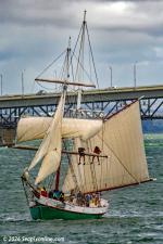 ID 14511 BREEZE, a wooden brigantine, part of the NZ National Maritime Museum collection in Auckland, seen here during the 2026 Auckland Anniversary Day Regatta.
She was built in 1981 using traditional...