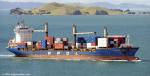 ID 14747 CAPITAINE TASMAN (Neptune Pacific Direct Line/2009/16803grt/22708dwt/1748TEU/IMO 9354533, ex-VLADIMIR, ex-FESCO VLADIMIR) rounds North Head at the entrance to Auckland Waitemata Harbour, inbound from...