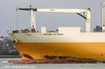 ID 13072 GRANDE COTONOU (IMO 9672105), a rare visitor to Auckland was the Sicilian-registered roro ship which arrived from Melbourne and later, sailed for Shanghai.
Built in 2015 by Hyundai Mipo Dockyard Co....