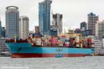 ID 12140 GRASMERE MAERSK (2000/50698grt/62007dwt/4658TEU/IMO 9193276) outbound from Auckland.
