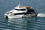 ID 14765 ISLAND EXPLORER, Explore Group's 20m Australian-built fast ferry now operating on the Auckland City-Bayswater-Northcote-Birkenhead-Auckland City route, but seen here passing below North Head.