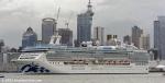 ID 12886 ISLAND PRINCESS (2003/92822gt/8015dwt/IMO 9230402) - Princess Cruises Coral-class cruise ship, a rare visitor to New Zealand, sails for Tauranga. She was followed 30 minutes later by her fleetmate...