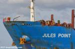 ID 12921 JULES POINT (2013/24428gt/36728dwt/IMO 9610690) a handysize bulk carrier sails from Aucklandâ€™s Chelsea Sugar Refinery bound for Tauranga. She was discharging in Auckland for seven days having...