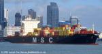 ID 13169 MSC MANU (2003/IMO 9238789/39941gt/50843dwt/4253TEU/ex-CUCKOO HUNTER, E.R. NEW YORK, CMA CGM NILGAI, ANL PACIFIC, CMA CGM NEW YORK, E.R. NEW YORK) inbound to Auckland from Sydney for her maiden call....