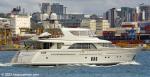 ID 12931 MAHALO (ex-A2) - the Dutch-built, 30m, 165gt, motor yacht which was sold in Auckland in 2021 with an asking price of €6m, seen here heading for Auckland Viaduct marina. 
She was delivered by...