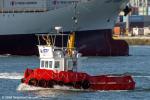 ID 14504 MAHI, a very smartly presented tug operated by STF Group of Auckland, marine assest management, design and constructions and salvage and rescue specialists