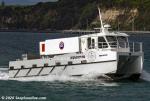 ID 12394 MIDNIGHT OIL - Hauraki Express' Auckland-based 12m, high speed, catamaran fuel bunkering barge.