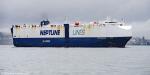 ID 14733 NEPTUNE BARCELONA (2018/IMO 9762546/56677gt/17416dwt/ex-SIEM ASHANTI/6868 cars) made her maiden call in Auckland this morning, arriving from Jacksonville, US under gloomy, wet skies.
Flagged in...