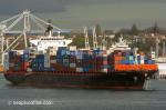 ID 12205 NORTHERN GUILD (2009/41835gt/53870dwt/IMO 9348467, ex-CAP GREGORY) berthing at Auckland's Fergusson Terminal. Owned and managed by V Ships of Hamburg. 
