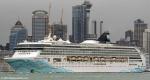 ID 12802 NORWEGIAN SPIRIT (1998/75904gt/8530DWT/IMO 9141065, ex-SUPERSTAR LEO) sails from Auckland bound for Tauranga. 
Built in Papenburg, Germany by Meyer Werft GmbH, she is operated and managed by NCL...