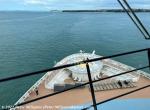 ID 12792 OVATION OF THE SEAS (2016/168666grt/IMO 9697753/348m loa) - the foredeck as seen by the ship's pilot from the bridge.