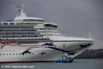 ID 12946 P&O's PACIFIC ENCOUNTER (2002/108977gt/10852dwt/IMO 9192363/ex-STAR PRINCESS. Renamed CARNIVAL ENCOUNTER) arrives in Auckland for her first call since being transferred to Carnival's P&O Australia's...