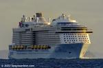 ID 12952 Royal Caribbean's 348m long QUANTUM OF THE SEAS (2014/IMO 9549463/168666gt) made her maiden call at Auckland today arriving in port from Tauranga just after sunrise. 
She is the second of RCL's...