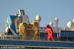 ID 12957 Royal Caribbean's 348m long QUANTUM OF THE SEAS (2014/IMO 9549463/168666gt) made her maiden call at Auckland today arriving in port from Tauranga just after sunrise. 
She is the second of RCL's...