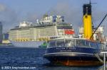 ID 12962 Royal Caribbean's 348m long QUANTUM OF THE SEAS (2014/IMO 9549463/168666gt) made her maiden call at Auckland today arriving in port from Tauranga just after sunrise. 
She is the second of RCL's...