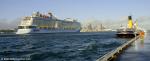ID 12960 Royal Caribbean's 348m long QUANTUM OF THE SEAS (2014/IMO 9549463/168666gt) made her maiden call at Auckland today arriving in port from Tauranga just after sunrise. 
She is the second of RCL's...