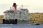 ID 13855 QUEEN ANNE (2024 / IMO 9839399/ 114,188gt), Cunard's latest fleet addition, sails for Tauranga, at the end of her maiden call in Auckland. She is currently half way through her maiden round-the-world...