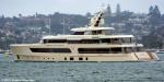 ID 12361 SAMAYA (2017) - a 69m superyacht by Feadship in the The Netherlands. She is seen here departing Auckland bound for Papeete, Tahiti. Flagged in the Marshall Islands, the 1600gt SAMAYA has a top speed...