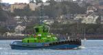 ID 12619 SPARKY (2022/353gt/67dwt/IMO 9909699) - Ports of Auckland's new e-tug SPARKY, the world's first full-sized electric tug returns to her berth during a period of acceptance trials and crew training. Not...