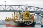 ID 12523 TS CHALLENGE (2016/24159gt/38894dwt/IMO 9719343) outbound from Aucklandâ€™s Chelsea Sugar Refinery and about to transit the harbour bridge, bound for New Plymouth. 
TS CHALLENGE is owned by...