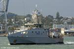 ID 14654 The Cook Islands Police Guardian-class patrol boat TE KUKUPA II (IMO 4734245) arrived into Auckland’s Devonport Naval Base after a night at anchor in the Hauraki Gulf. She was on her way home after...