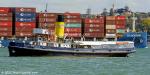ID 12709 The Grand Old Lady of the Waitemata Harbour - the preserved veteran steam tug WILLIAM C. DALDY (1935/323gt/LR No: 5390345) heading back to her berth at Devonport at the end of another tourist cruise...